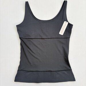 NWT Yummie Women's XL 14 Pearl Shaping Tank Top Black Soft Surroundings 3-Panel